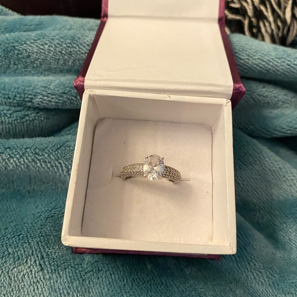 Silver and CZ ring